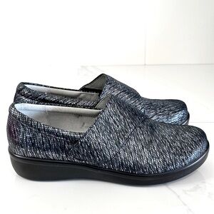 Alegria Lauryn Metallic Blue Comfort Shoes 9 EU39 Nursing
